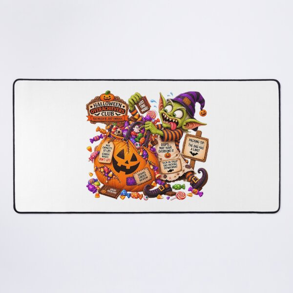 Item preview, ⚡HALLOWEEN OVERACHIEVERS CLUB - Goblin Candy Chaos - Trick-or-Treat Bag Packing Department designed and sold by WheelieGdArt.