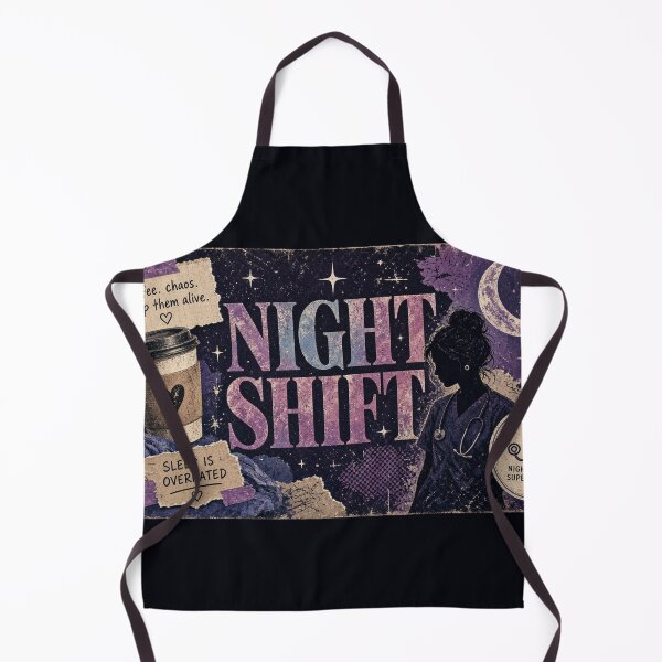 Item preview, Bootleg Night Shift Nurse 90s Collage Tee designed and sold by GSideArtStore.