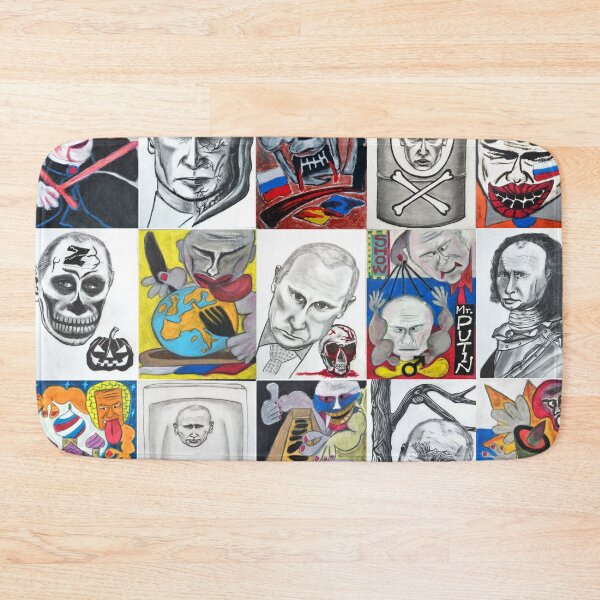 Item preview, PUTINOCCHIO: Satirical Mosaic designed and sold by SamuraiSixCoin.