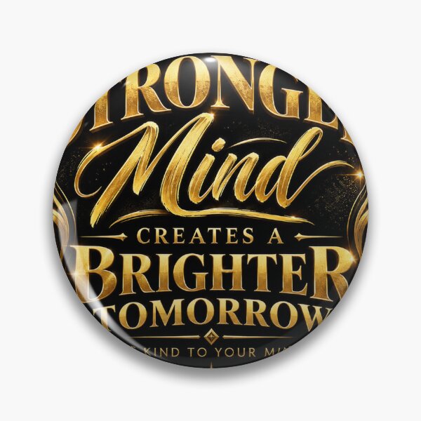 Item preview, A Stronger Mind Creates a Brighter Tomorrow – Mental Strength Quote designed and sold by LuckyJade.