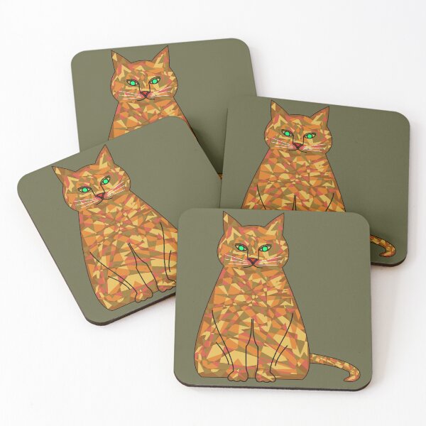 Item preview, Camouflage cat (khaki background) designed and sold by yuretzius.
