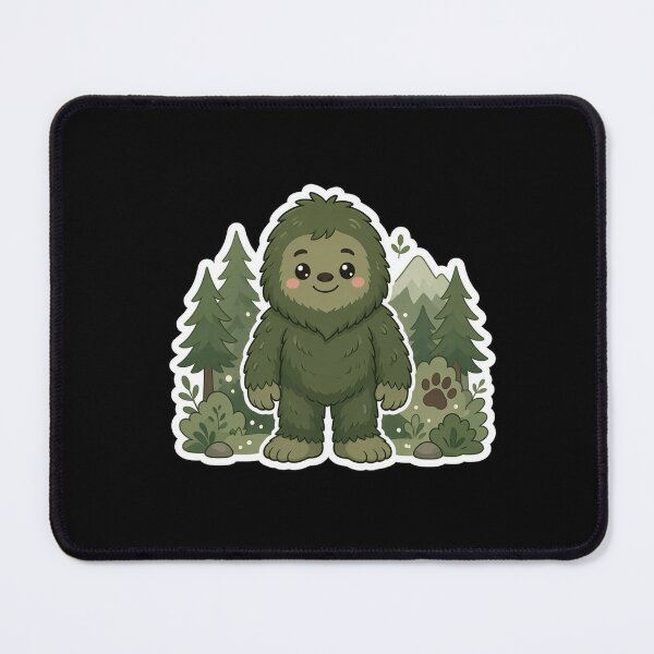 Item preview, Cute Bigfoot Sticker Style Folklore Tee designed and sold by GSideArtStore.