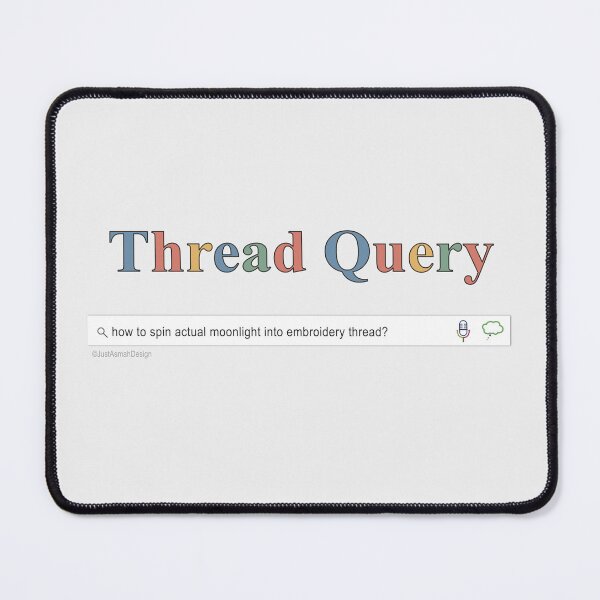 Item preview, Thread Query Moonlight Embroidery - Whimsical Craft Search Bar designed and sold by JustAsmahDesign.