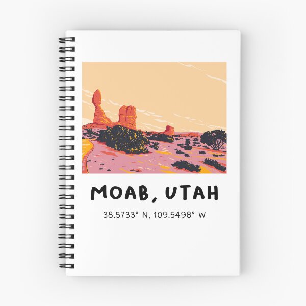 Item preview, Moab Utah Coordinates Desert Landscape Travel Design designed and sold by RM-Journey.