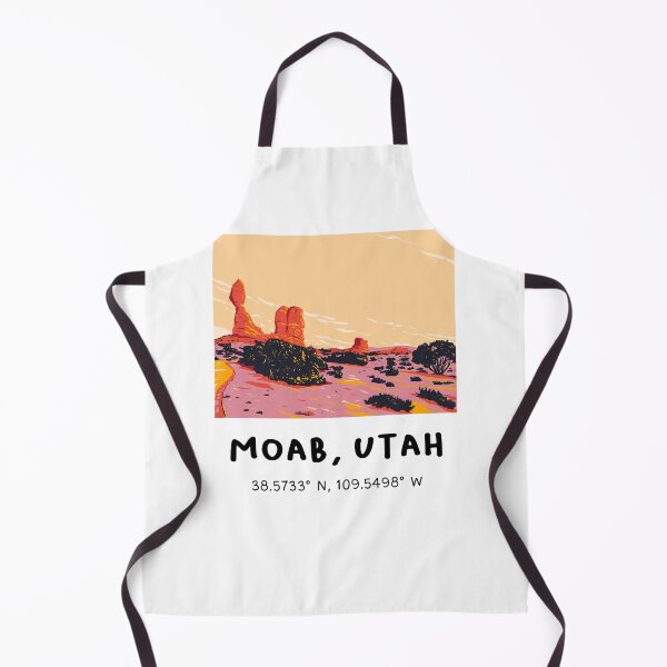 Item preview, Moab Utah Coordinates Desert Landscape Travel Design designed and sold by RM-Journey.