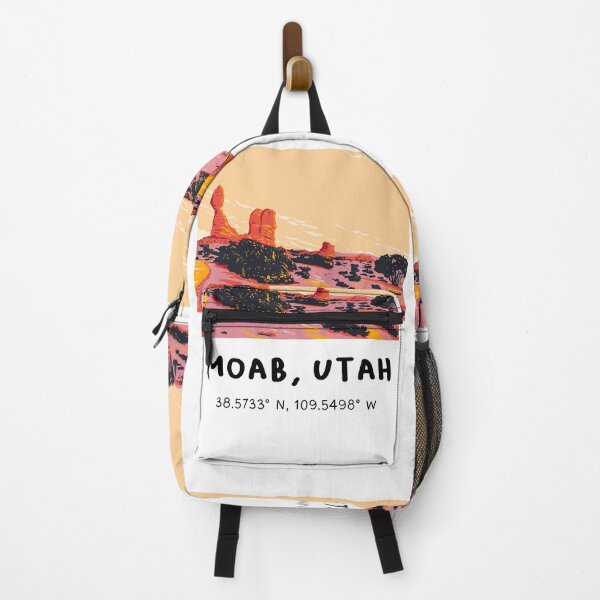 Item preview, Moab Utah Coordinates Desert Landscape Travel Design designed and sold by RM-Journey.