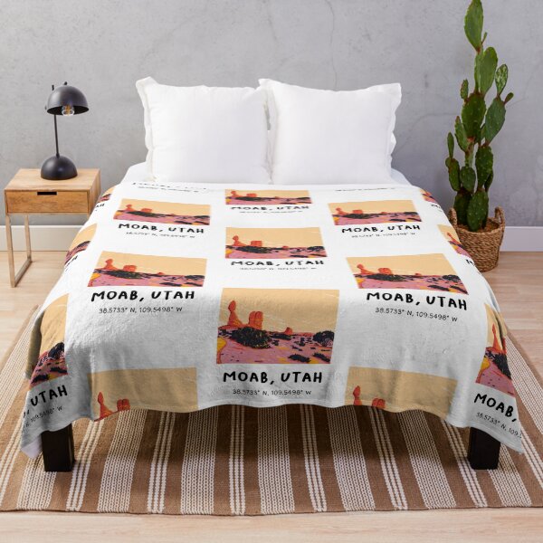 Item preview, Moab Utah Coordinates Desert Landscape Travel Design designed and sold by RM-Journey.