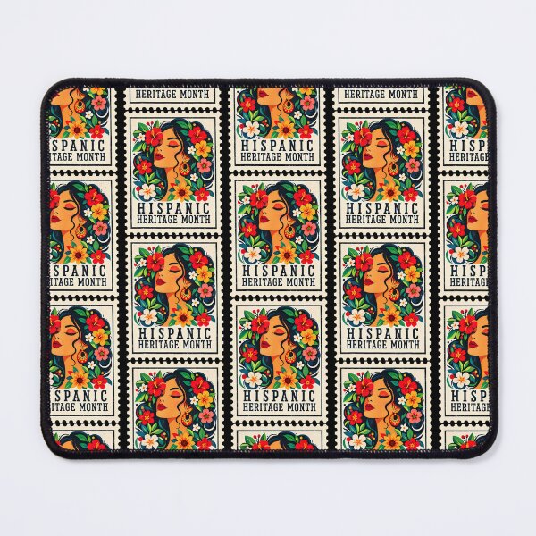 Item preview, Hispanic Heritage Month Flowers Stamp Latin American Women designed and sold by OddityVault.