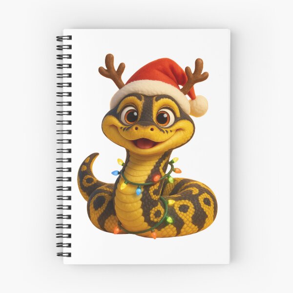 Item preview, Yellow Belly Ball Python Christmas Antlers designed and sold by Sillytoe.