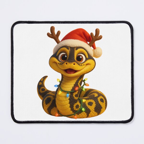 Item preview, Yellow Belly Ball Python Christmas Antlers designed and sold by Sillytoe.
