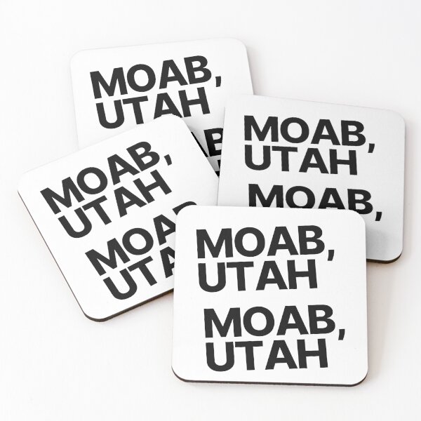 Item preview, Moab Utah Minimalist Bold Typography Travel Design designed and sold by RM-Journey.