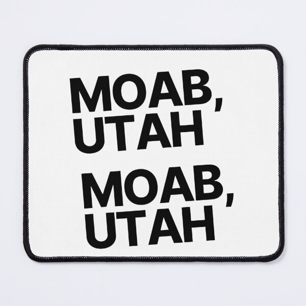 Item preview, Moab Utah Minimalist Bold Typography Travel Design designed and sold by RM-Journey.