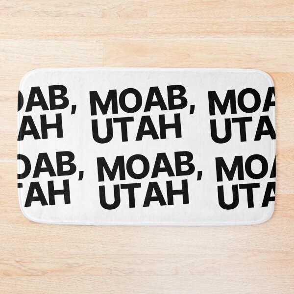 Item preview, Moab Utah Minimalist Bold Typography Travel Design designed and sold by RM-Journey.