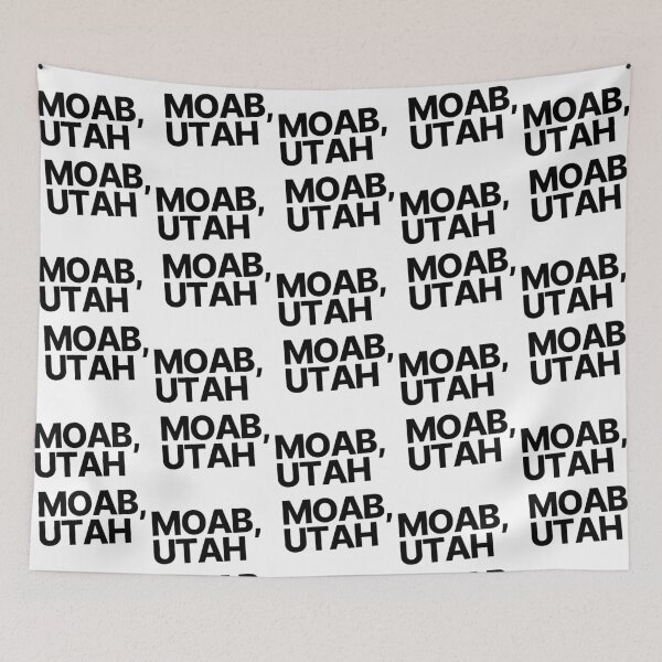 Item preview, Moab Utah Minimalist Bold Typography Travel Design designed and sold by RM-Journey.