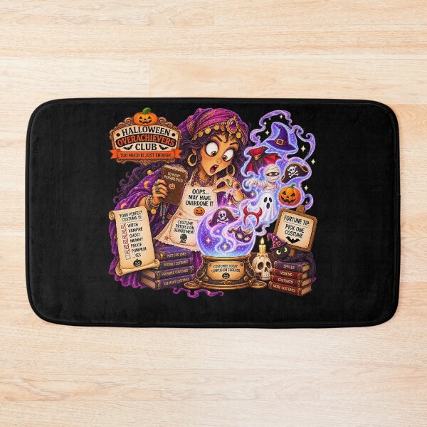 Item preview, ⚡HALLOWEEN OVERACHIEVERS CLUB -  Fortune Teller’s Costume Prediction Department - dark version designed and sold by WheelieGdArt.