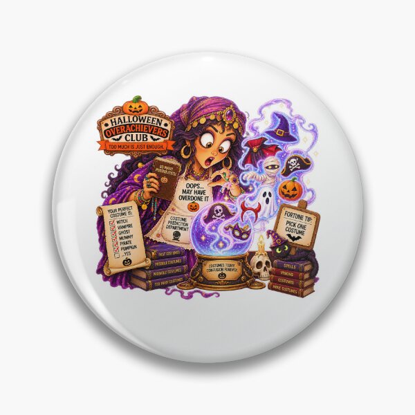 Item preview, ⚡HALLOWEEN OVERACHIEVERS CLUB -  Fortune Teller’s Costume Prediction Department designed and sold by WheelieGdArt.