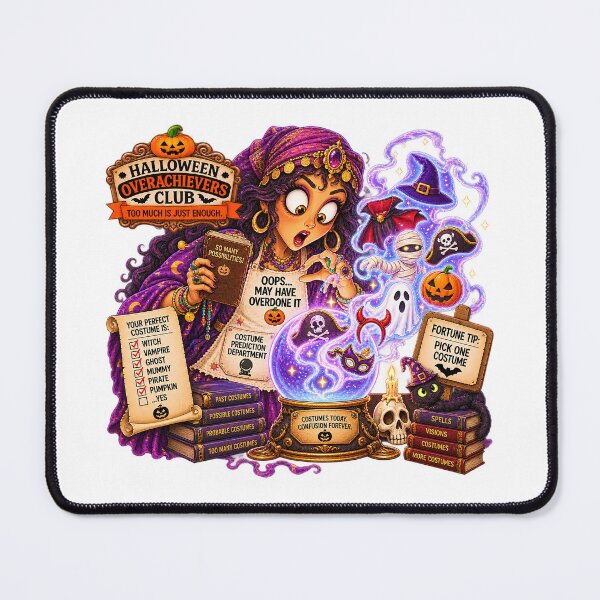 Item preview, ⚡HALLOWEEN OVERACHIEVERS CLUB - Fortune Teller’s Costume Prediction Department designed and sold by WheelieGdArt.