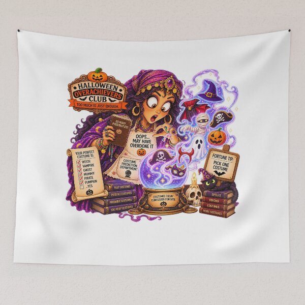Item preview, ⚡HALLOWEEN OVERACHIEVERS CLUB -  Fortune Teller’s Costume Prediction Department designed and sold by WheelieGdArt.