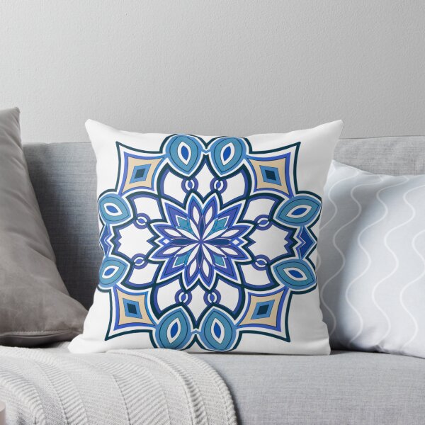 Item preview, Blue Star Mandala designed and sold by Dancingrabbit Studio.