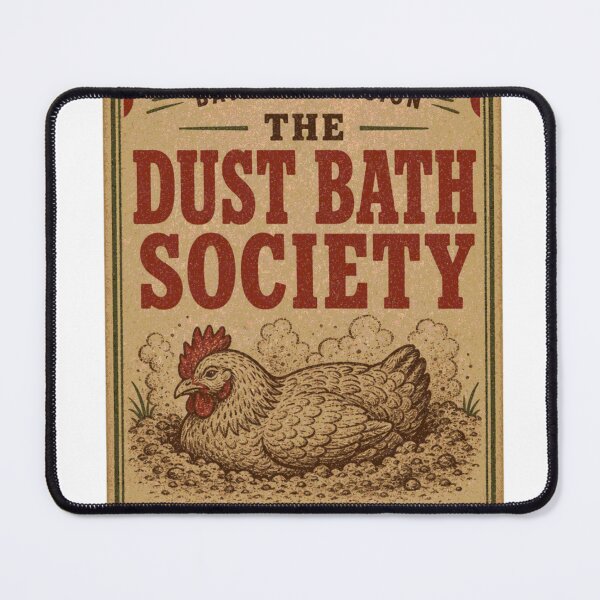 Item preview, The Dust Bath Society Chicken Sand Bath Label designed and sold by BoosterShop.
