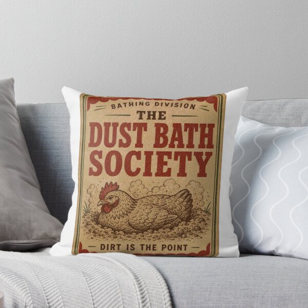 Item preview, The Dust Bath Society Chicken Sand Bath Label designed and sold by BoosterShop.