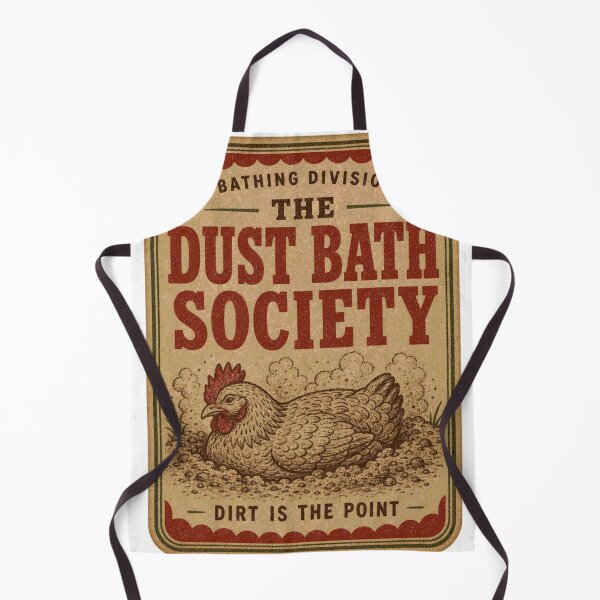 Item preview, The Dust Bath Society Chicken Sand Bath Label designed and sold by BoosterShop.
