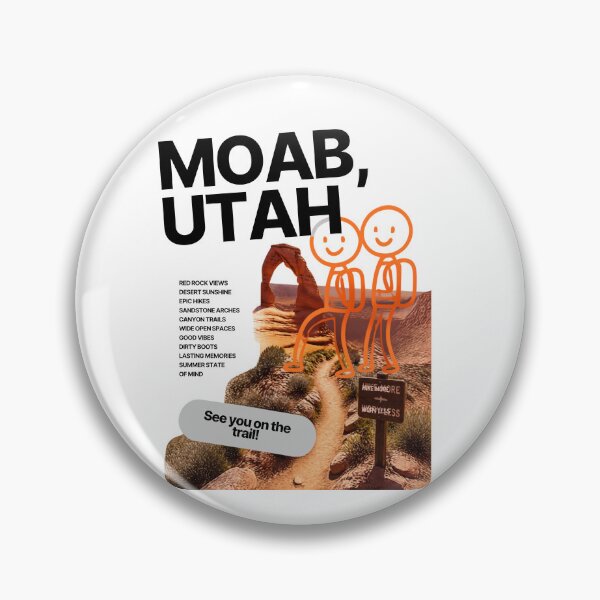 Item preview, Moab Utah Hiking Adventure Retro Travel Design designed and sold by RM-Journey.