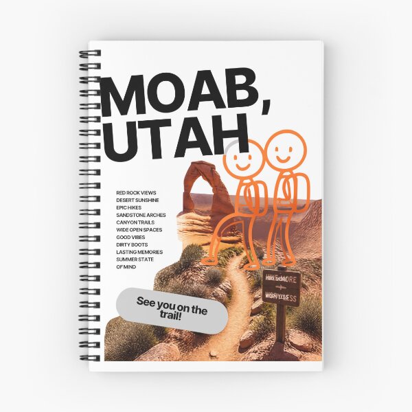 Item preview, Moab Utah Hiking Adventure Retro Travel Design designed and sold by RM-Journey.