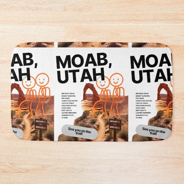 Item preview, Moab Utah Hiking Adventure Retro Travel Design designed and sold by RM-Journey.