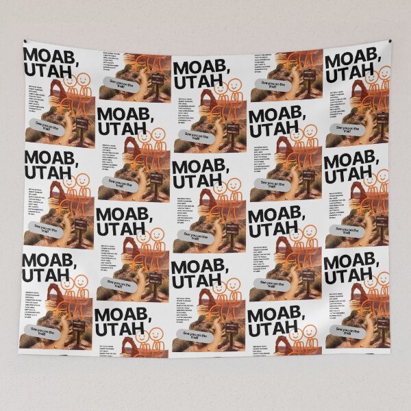 Item preview, Moab Utah Hiking Adventure Retro Travel Design designed and sold by RM-Journey.