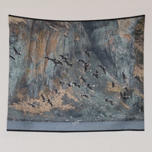 Item preview, AleutianLife Emperor Geese in Flight designed and sold by Aleutian Life Studios.