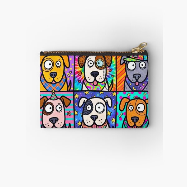 Item preview, Colorful Funny Dogs Pop Art Pattern designed and sold by El Mundo de Nalito..
