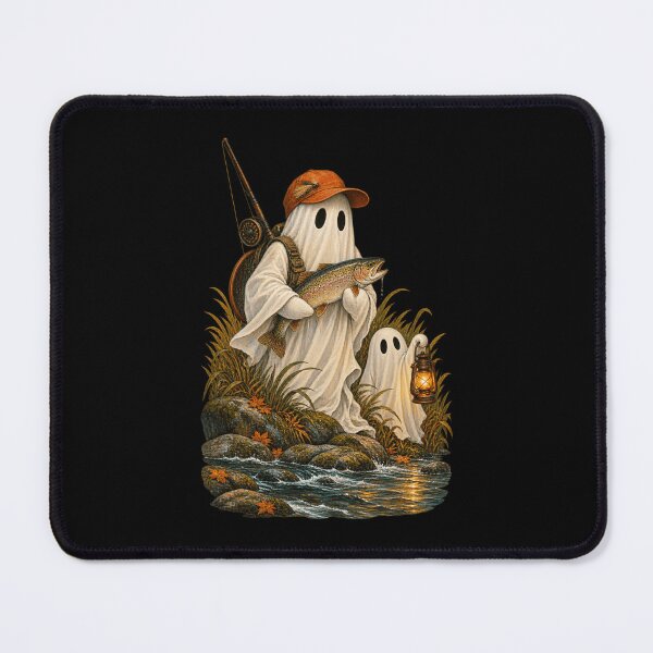 Item preview, Ghost Fisherman Trout Angler Spooky Halloween designed and sold by sportfantees.