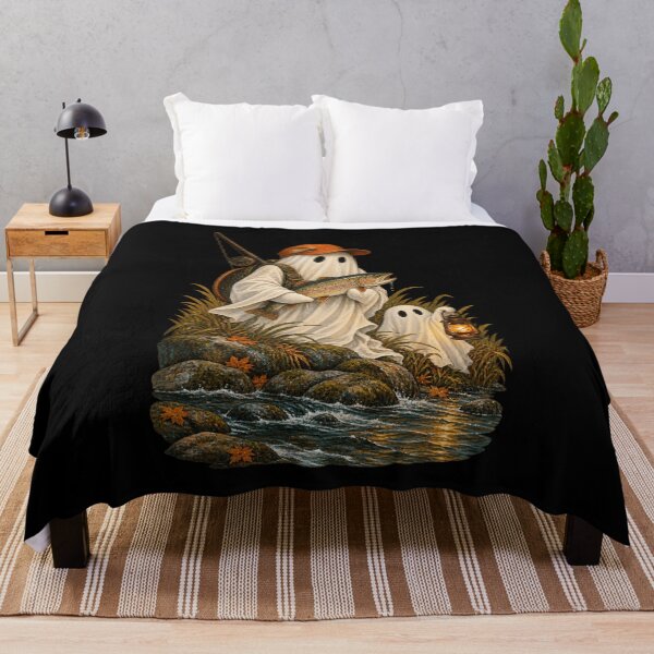 Item preview, Ghost Fisherman Trout Angler Spooky Halloween designed and sold by sportfantees.
