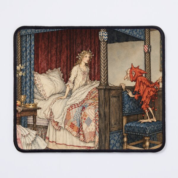Item preview, Fairy Tale Wall Art, Young Beckie Illustration, Arthur Rackham, Vintage Folklore Print, Storybook Fantasy Decor designed and sold by RickE.