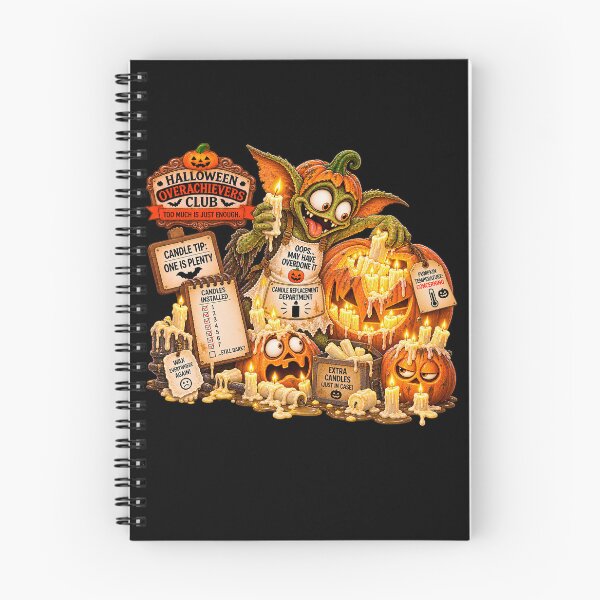 Item preview, ⚡HALLOWEEN OVERACHIEVERS CLUB -  Gremlin Pumpkin Candle Replacement Department - dark version designed and sold by WheelieGdArt.