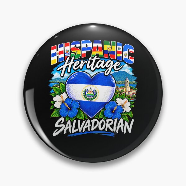 Item preview, El Salvador Floral Women Girl Hispanic Heritage Month designed and sold by Chromatic-Cubes.