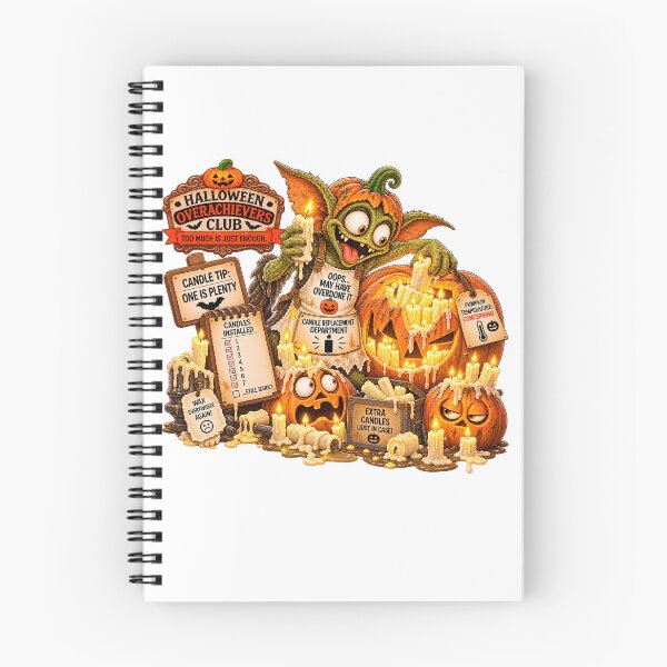 Item preview, ⚡HALLOWEEN OVERACHIEVERS CLUB -  Gremlin Pumpkin Candle Replacement Department designed and sold by WheelieGdArt.