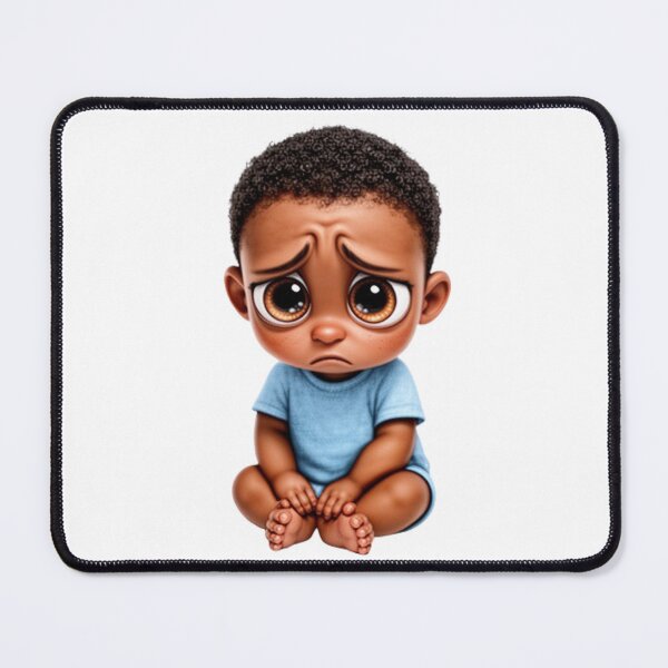 Item preview, Ebony Baby Boy Sorrowful: Tender Eyes Collection designed and sold by EscapeArtist13.