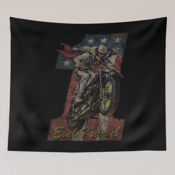 Item preview, Evel-Knievel stunt rider American Retro  designed and sold by ModestoBauch48.