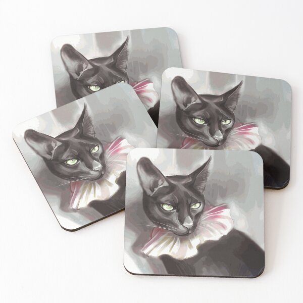Item preview, Elegant Black Cat Portrait Art designed and sold by Cyriaque-Vaut.