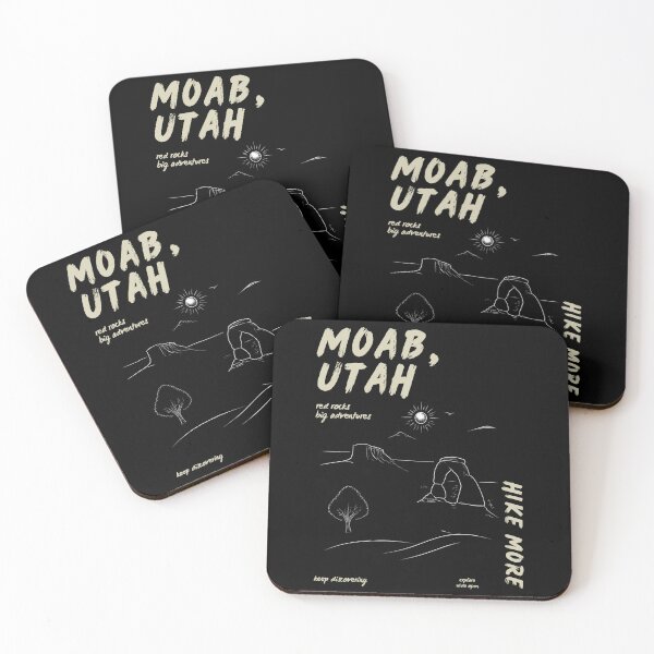Item preview, Moab Utah Hand Lettered Hiking Adventure Design designed and sold by RM-Journey.