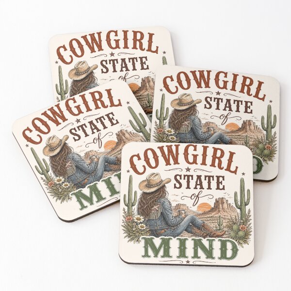 Item preview, Retro Western Cowgirl State Of Mind designed and sold by legendaryskins.
