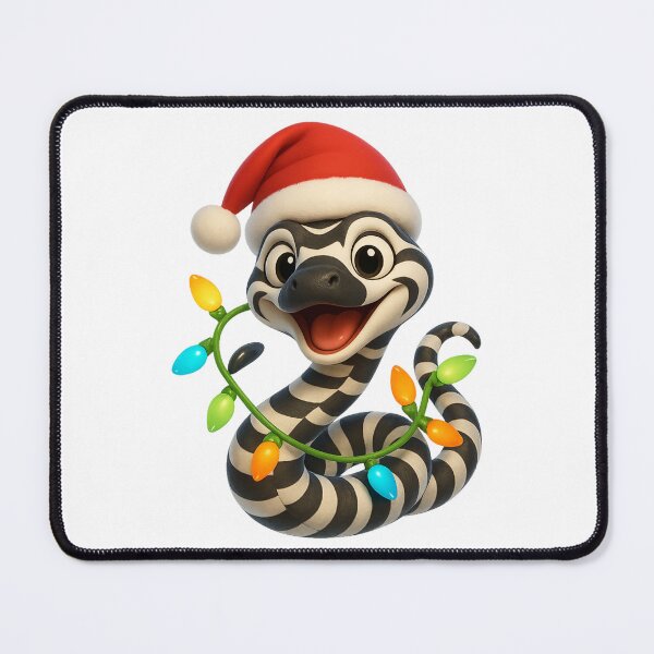 Item preview, Zebra Snake Christmas Candy Cane designed and sold by Sillytoe.