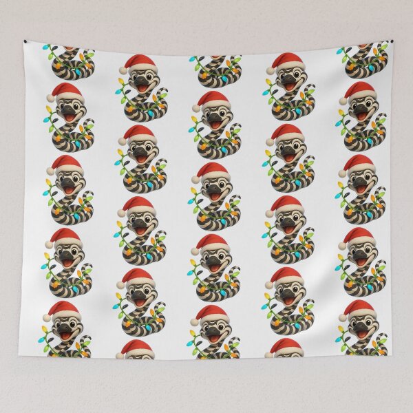 Item preview, Zebra Snake Christmas Candy Cane designed and sold by Sillytoe.