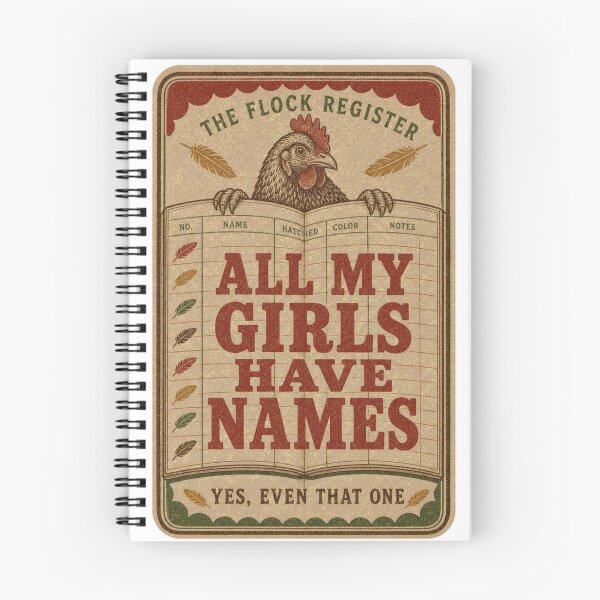 Item preview, All My Girls Have Names Chicken Name Label designed and sold by BoosterShop.