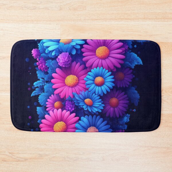 Item preview, Neon Pink and Blue Daisy Bouquet designed and sold by AuraBinge.