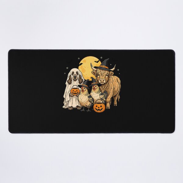 Item preview, Halloween Animals Trick Or Treat Highland Cow Dog Chickens designed and sold by Chromatic-Cubes.