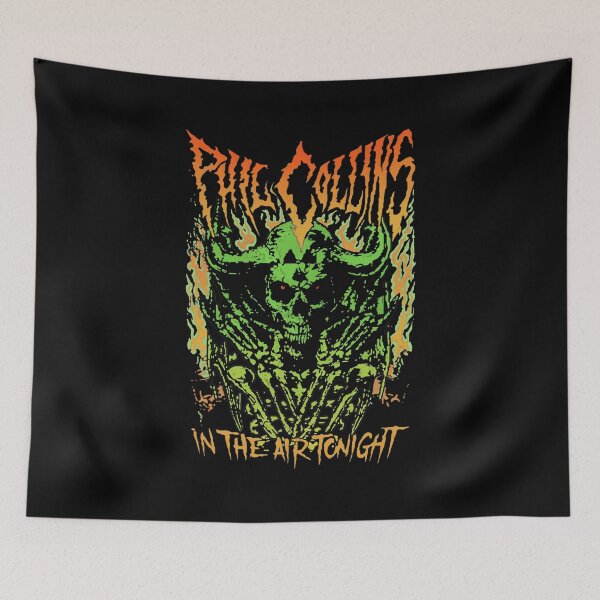 Item preview, Phil Collins In The Air Tonight Skull  designed and sold by Talodervort.