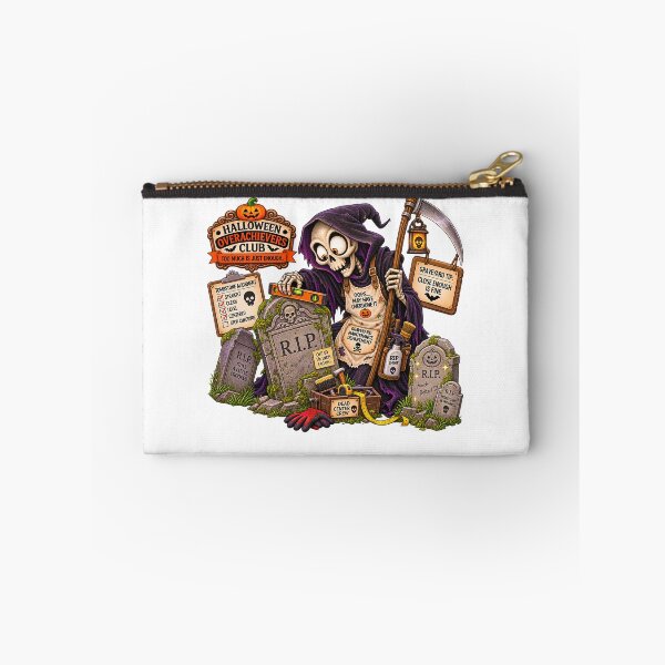 Item preview, ⚡HALLOWEEN OVERACHIEVERS CLUB -  Grim Reaper’s Graveyard Maintenance Department designed and sold by WheelieGdArt.